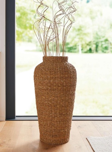 Große deko vase - vase, seegras