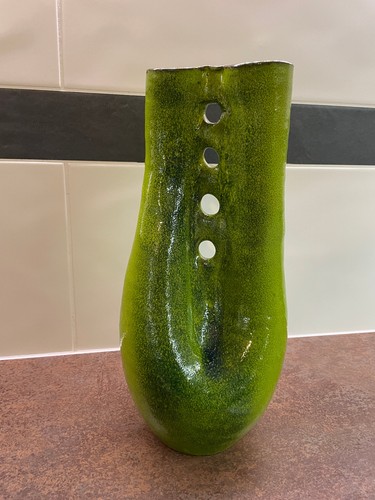 Große keramik bodenvase grün - große,