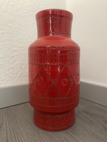 70er jahre bodenvase vase rot - jahre,