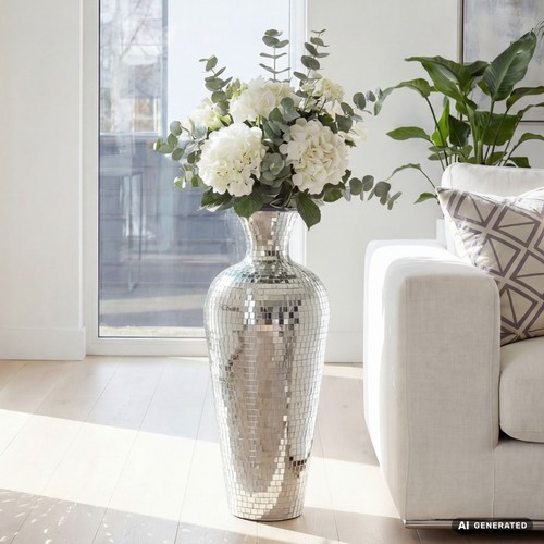 Vase 70cm aluminium - vase,