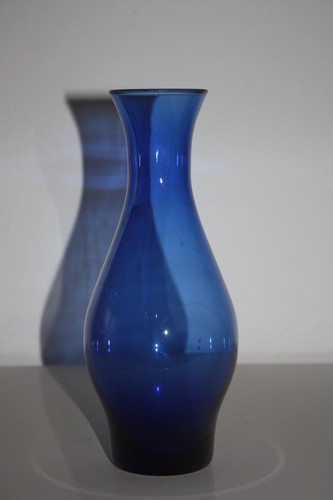 Blaue vase h 21cm - blaue,