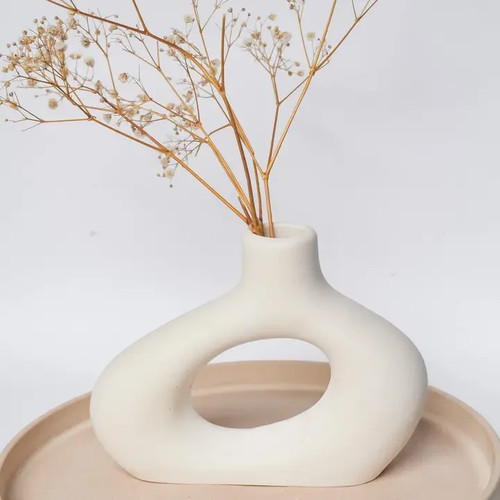 Blumenvase kreisform 17cm - blumenvase,